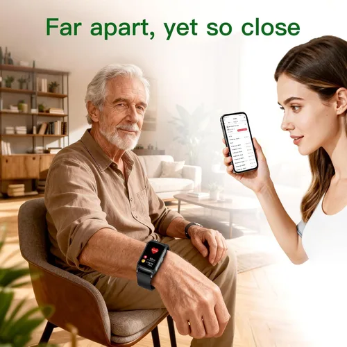 Vista 3 de Fall Detection Smart Watch for Seniors with GPS Tracking, SOS Alert & HD Video Call, Waterproof Fitness Tracker for Dementia/Alzheimer’s, 4G Safety