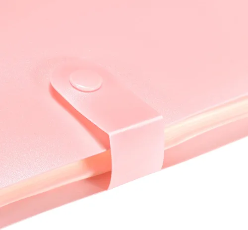 Vista 4 de PATIKIL Portatarjetas de visita, 1 paquete de carpeta portátil de plástico para tarjetas, libro organizador de tarjetas de nombre para mujeres