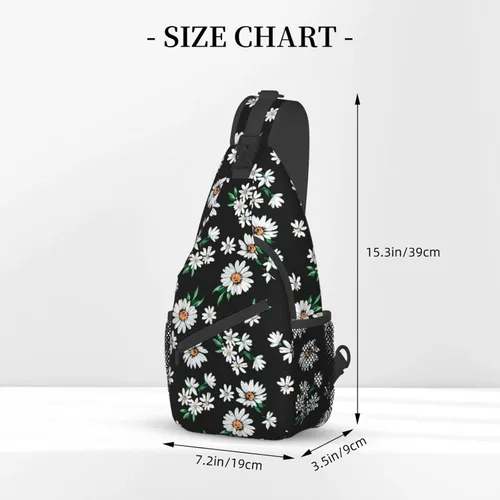 Vista 2 de Bolso bandolera para mujeres y hombres, mochila de viaje para senderismo, bolsa cruzada para el hombro, bolsa de pecho, casual, mochila deportiva