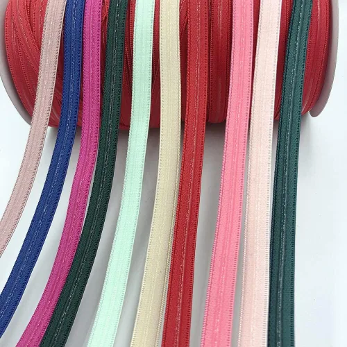 Vista 3 de xmf Cinta elástica de silicona elástica de varios colores, 0.394 in de ancho para accesorios de ropa, 5 yardas por rollo (blanco-1), 5/8 pulgadas