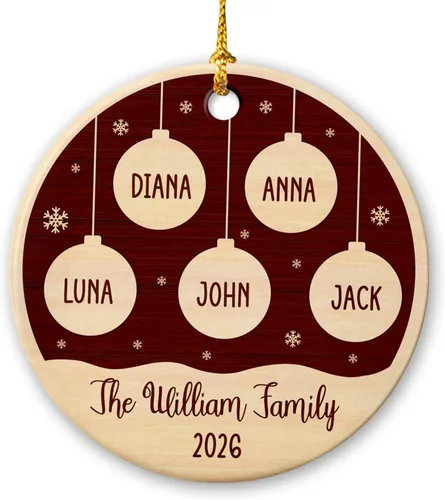 Vista 14 de Adorno de 1ª Navidad como el señor y la señora 2025, adorno de cerámica casado nuestra primera Navidad, adorno personalizado de Mr & Mrs para Adorno