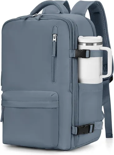 Vista 19 de VGCUB Mochila grande de viaje para trabajo, negocios, mochila para computadora portátil aprobada para vuelo, para mujeres y hombres, mochila