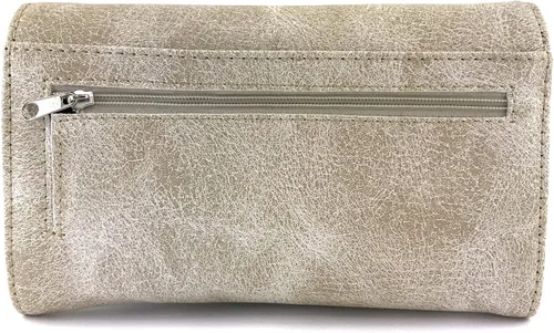 Vista 4 de Zelris Western Floral Blossom Cross Mujer Crossbody Muñeca Trifold Wallet