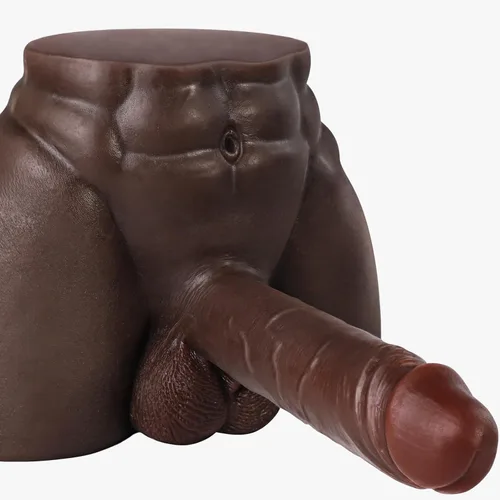 Vista 5 de Isskis Muñeca sexual masculina de 6.8 libras con consolador, juguete sexual de torso adulto con consoladores enormes de 7.08 pulgadas