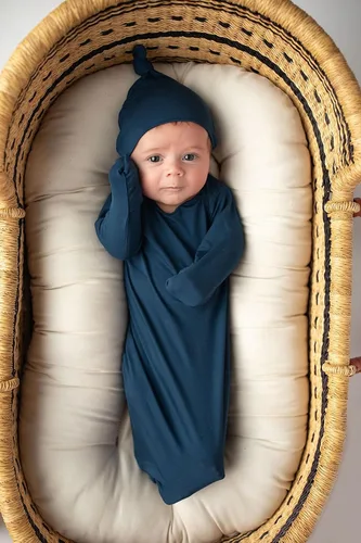 Vista 22 de Three Little Tots Vestido de corbata anudada para bebé recién nacido - Bebé