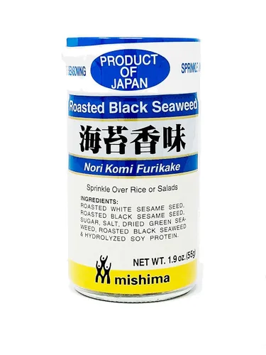 Vista 3 de Mishima Paquete variado Furikake de condimentos de arroz 4 sabores Producto de Japón