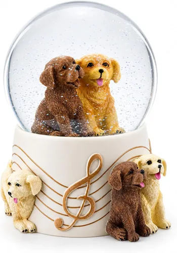 Vista 4 de Perros Fiesta Musical Agua Nieve Globo
