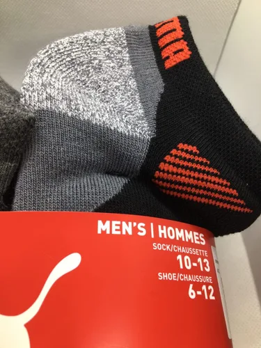Vista 3 de PUMA Calcetines deportivos de corte bajo con control de humedad para hombre
