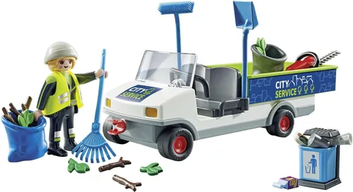 Vista 7 de PLAYMOBIL City Action 71433 - Limpieza urbana con vehículo