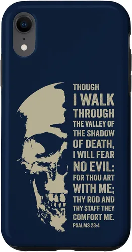 Vista 25 de Psalms 23:4 Though I Walk Through The Valley - Funda bíblica cristiana para iPhone 16