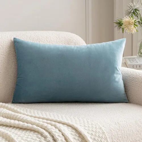 Vista 34 de MIULEE - Funda de almohada de terciopelo suave de lujo decorativa, funda de cojín rectangular única para sofá de primavera, dormitorio, automóvil
