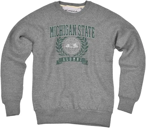 Vista 15 de Campus Lab Collegiate Classic Alumni Seal - Sudadera unisex con cuello redondo para adultos