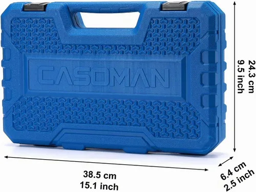 Vista 7 de CASOMAN Master Torx Bit Socket y Torx externo juego de 60 piezas, acero S2 y Cr-V, E4-E24, T6-T70, TT6-TT70, TP8-TP60