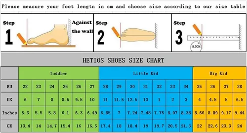 Vista 3 de Hetios Zapatos para niños y niñas, ligeros, atléticos, para correr, transpirables, de punto, para la escuela (bebéniño pequeñoniño grande)