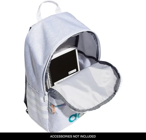 Vista 3 de adidas Classic 3S Backpack, Jersey WhiteRose Gold Rainbow, One
