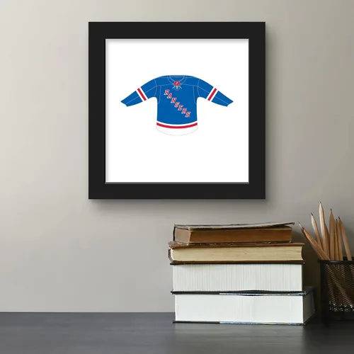 Vista 4 de Trends International Gallery Pops NHL - Póster de pared frontal de uniforme para el hogar, 12.00 x 12.00 pulgadas, versión de marco negro