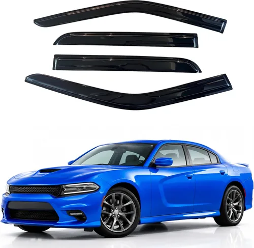 Vista 335 de Visera de ventana IG para Ford Focus Sedán y Hatchback 2012-2018, Protector de ventana lateral para lluvia y viento estilo Mugen, extra duradero
