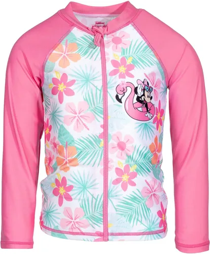 Vista 7 de Disney Minnie Mouse - Traje de baño de una pieza y manga larga con protección contra erupciones