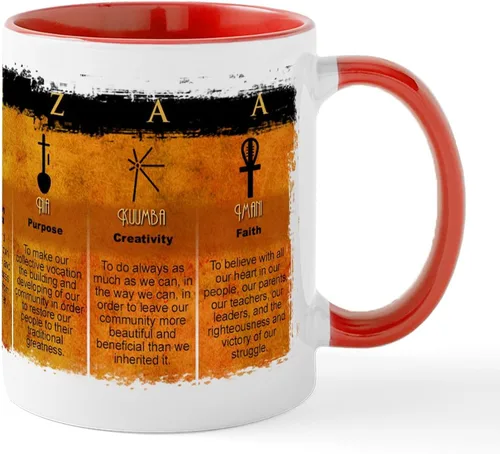 Vista 24 de CafePress Celebrate Kwanzaa - Taza de café de cerámica de 11 oz (11.0 fl oz)
