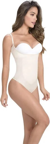 Vista 4 de Faja Colombiana Reductora Tanga Cuerpo térmico sin brasier Faja Colombiana Reductora para mujer, Negro