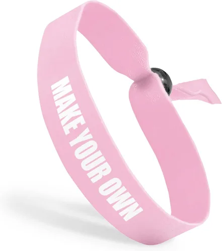 Vista 12 de Pulseras de tela con cuentas ajustables reutilizables Totalmente personalizables Ideal para conciencia, promociones y eventos Disponible a