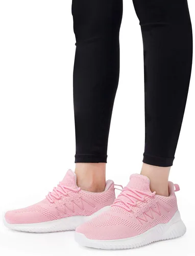 Vista 6 de AKK Tenis para mujer, cómodos, ligeros, antideslizantes, para gimnasio, correr, trabajo, uso Informal