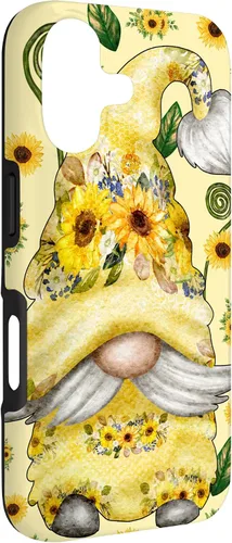 Vista 3 de Unique Sunflower Gnome for Spring and Summer Cute Pattern Case for iPhone 17