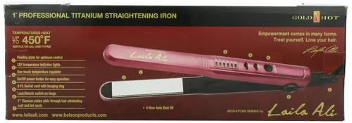 Vista 2 de Gold 'N Hot Signature Series Laila Ali Professional Titanium Led Plancha alisadora, 1 pulgada