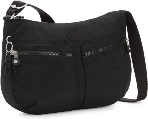 Vista 2 de Kipling Bolso bandolera Izellah para mujer, Negro (Black Noir)