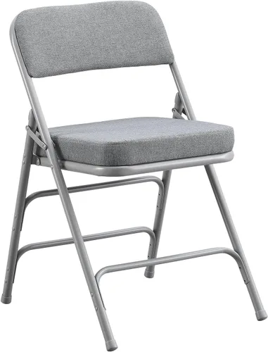 Vista 17 de BOOSDEN Sillas plegables acolchadas azules, silla plegable con cojín grueso