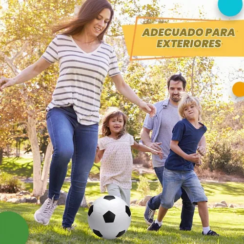 Vista 6 de Umnodobn Juego de 5 pelotas de fútbol de 6 pulgadas con bomba