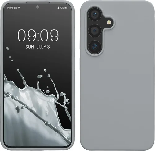 Vista 243 de kwmobile Funda compatible con Samsung Galaxy S9 - Funda de silicona TPU con acabado suave - Blue Reef