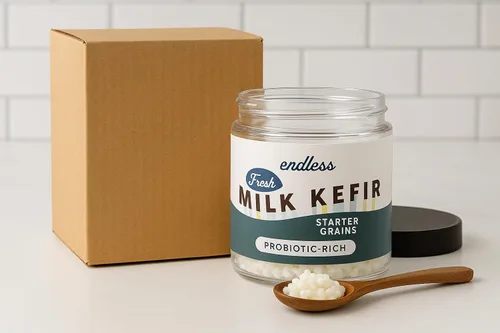 Vista 6 de Cultures for Health Granos de Kéfir de Leche ENDLESS Cultivo Iniciador Vivo Haz Kéfir Ácido y Probiótico en 12–24 Horas Iniciador de Kéfir