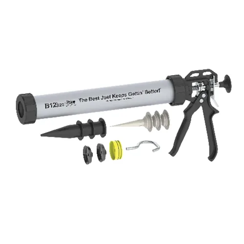 Vista 7 de Albion Engineering E12S20 B-Line - Pistola para calafatear salchichas inalámbrica, sin goteo, 12 V, 20 onzas Empuje de 400 Lbf, disparador