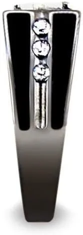 Vista 5 de Anillo Masónico Masónico Masónico de Acero Inoxidable para Hombre - Grabado Gratis