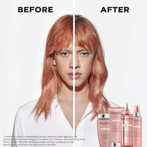 Vista 11 de KERASTASE Chroma Absolu - Suero capilar para cabello teñido con antiencrespamiento y protección contra el calor