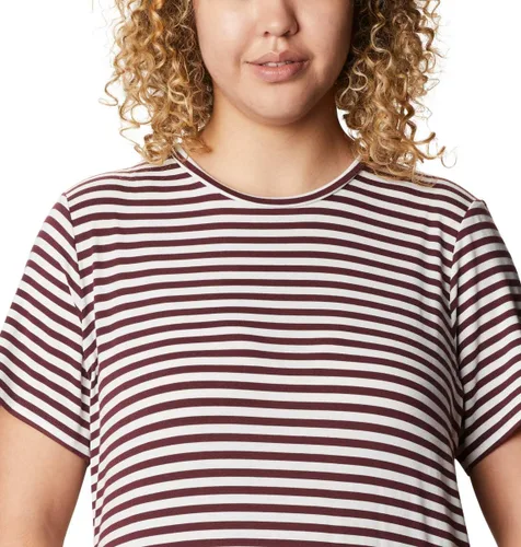 Vista 4 de Women's Essential Elements Striped Short Sleeve Shirt