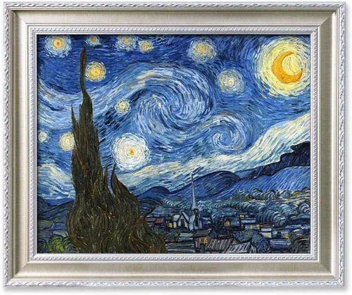Vista 75 de IPIC - Campo de trigo con cuervos, reproducción artística de Vincent Van Gogh. Lienzo de giclée para decoración del hogar 10#F (20 x 16)