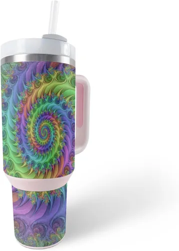 Vista 15 de MightySkins Skin - Vaso de vinilo compatible con Stanley The Quencher H2.0 FlowState de 40 onzas, Swirly, protectora, duradera y única, fácil