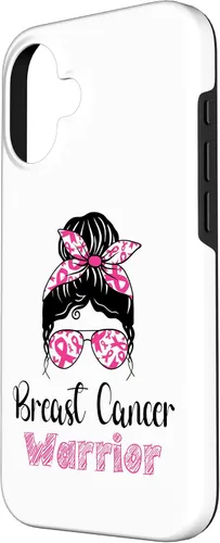 Vista 2 de iPhone 16 Breast Cancer Warrior Breast Cancer Awareness Case