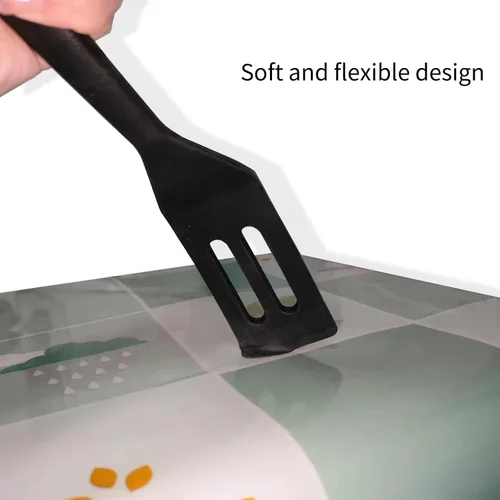 Vista 5 de Juego de 2 espátulas de silicona, mini espátulas pequeñas y flexibles para brownie para utensilios de cocina antiadherentes, perfecto para cocinar