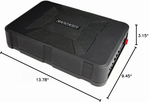 Vista 8 de Kicker 11HS8 8 "150 Watt Hideaway Compact Car Audio Powered Subwoofer Sub