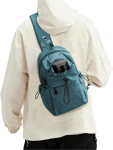 Vista 10 de SEAFEW Mochilas tácticas tipo bandolera, Negro, grande, Grande, Casual