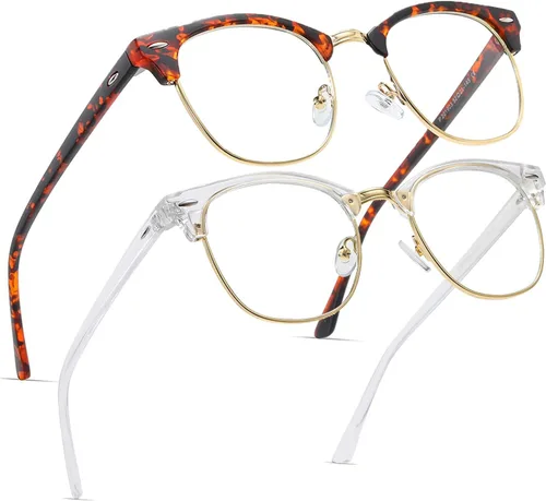 Vista 22 de Perfectmiaoxuan - Gafas con bloqueo de luz azul, anteojos para computadora/juegos/pantalla para mujeres u hombres, anti luz azul y UV
