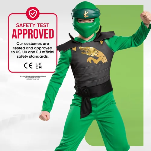 Vista 5 de Disfraz de Lloyd para niños overol clásico con temática de Lego Ninjago Legacy para niños