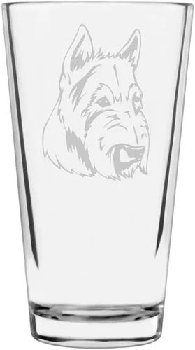 Vista 240 de Podenco Canario - Vaso de pinta de 16 onzas con temática de perro personalizado