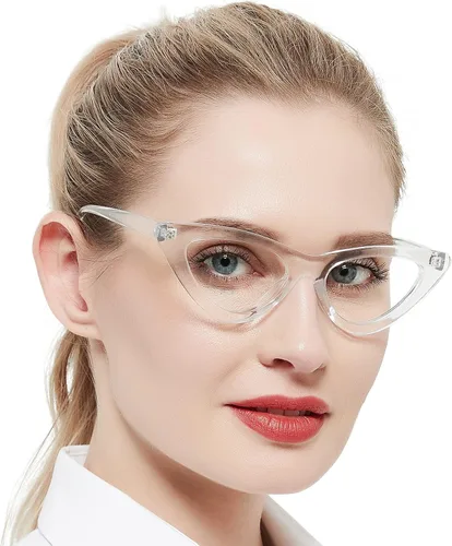 Vista 9 de Gafas de lectura únicas para mujer, con bloqueo de luz azul, estilo retro de ojo de gato