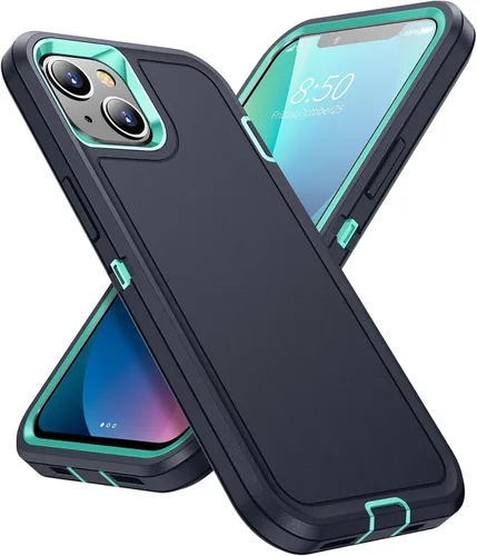 Vista 12 de Funda para iPhone 13 para hombre, híbrida a prueba de caídas, resistente, a prueba de golpes, ajuste delgado, funda protectora para iPhone 13/14