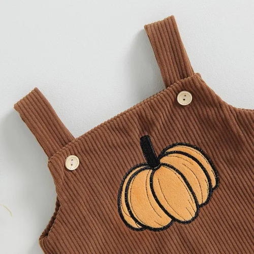 Vista 6 de Traje de Halloween para bebé recién nacido, overol sin mangas, con botones, ropa unisex de otoño