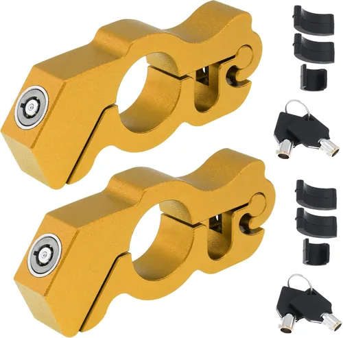 Vista 10 de Windance Paquete de 2 cerraduras de seguridad antirrobo para manillar antirrobo para motocicleta con bloqueo de palanca de freno delantero para Negro